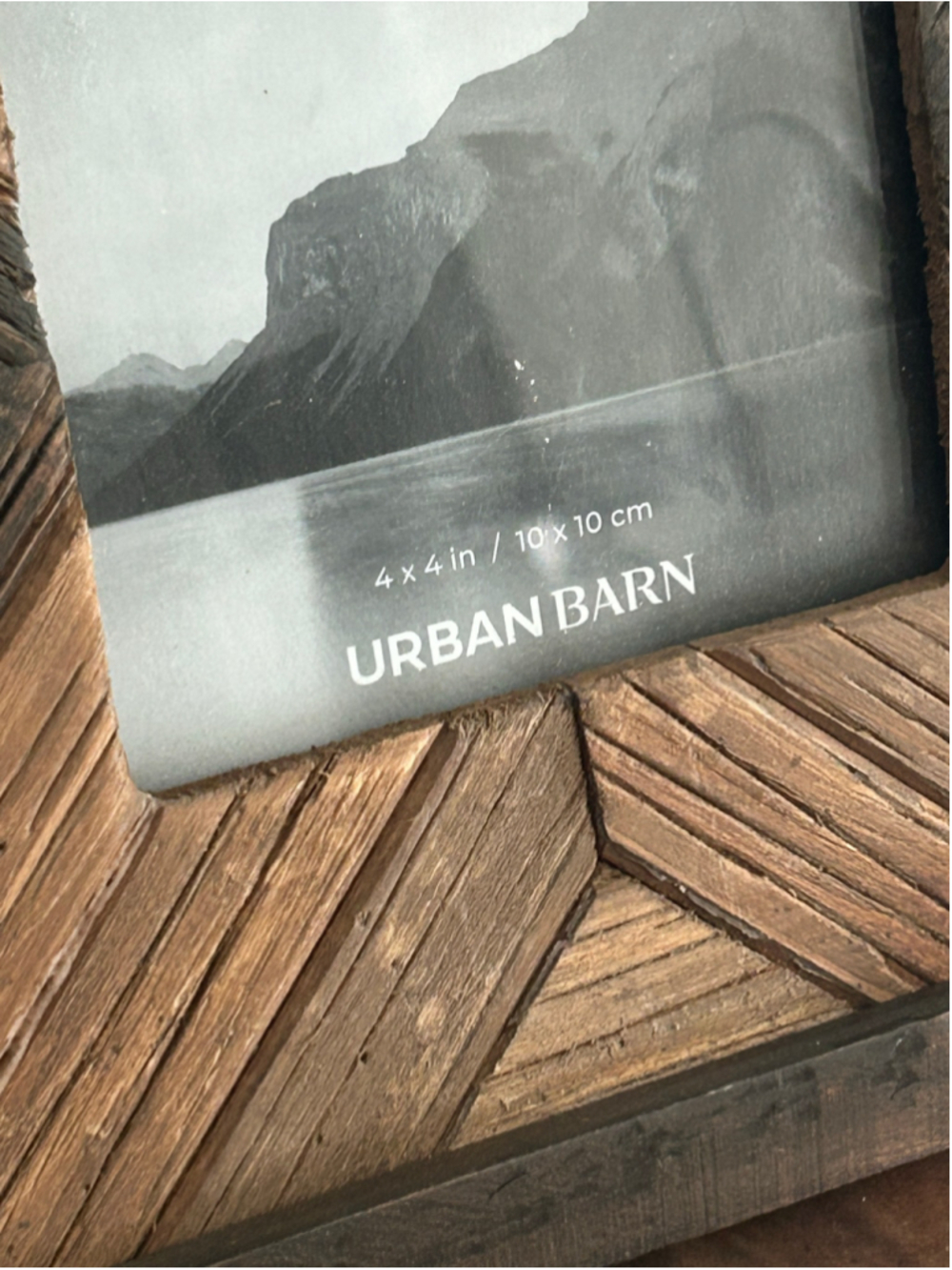 Urban Barn Picture wood Frame Brown Dark Brown 4x4￼ - Picture 6 of 8
